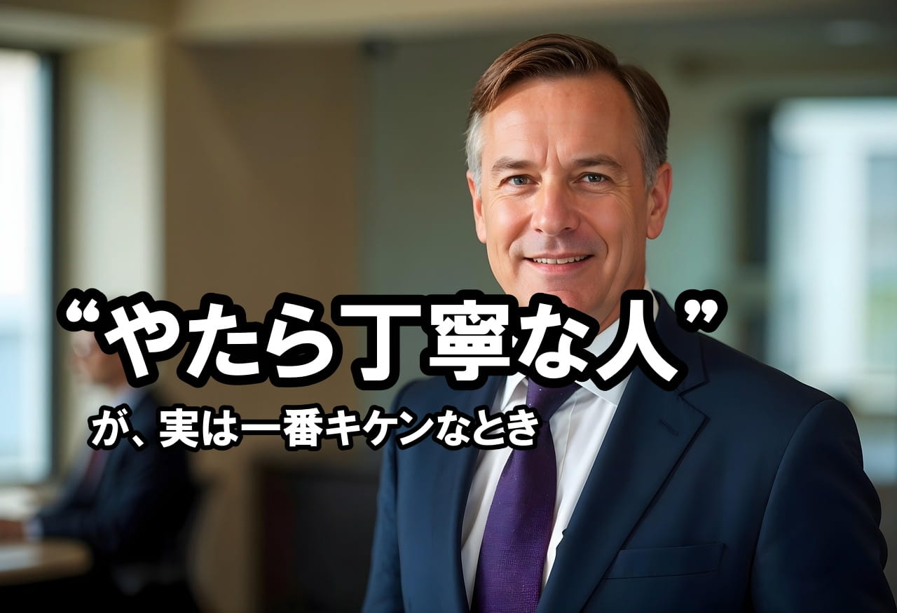 “やたら丁寧な人”が、実は一番キケンなとき