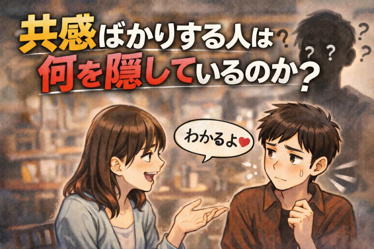 共感ばかりする人は何を隠しているのか？「わかるよ」が多い人の心の奥を人間考察