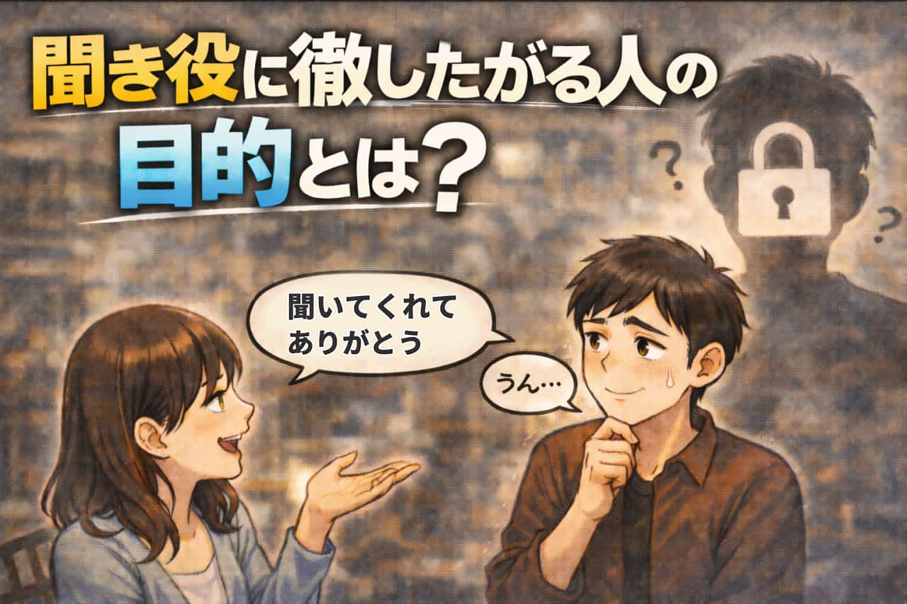 聞き役に徹したがる人の目的とは？なぜ自分の話をしないのか心の奥を人間考察